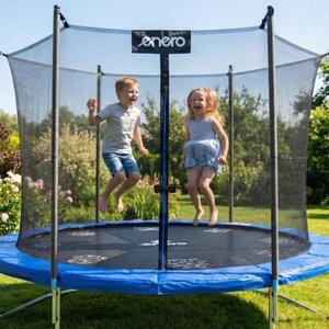 Trampolina ogrodowa ENERO 1078168 244 cm Czarno-niebieski