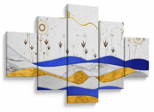 Obraz - Złote Góry (125x70 cm)