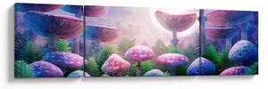 Obraz - Grzyby w pełni księżyca, grafika (170x50 cm)