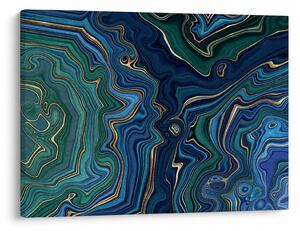 Obraz - Zielono - niebieski marmur (70x50 cm)