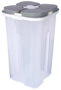 Pojemnik na produkty sypkie z dozownikiem dzielony 2,4 l