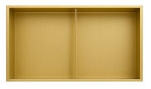 Półka łazienkowa wnękowa HYDROSAN DUO-GL-60X30X10 Złoty szczotkowany 30x60x10 cm