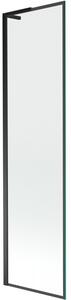 Mexen Next L parawan nawannowy 1-skrzydłowy 50 x 150 cm, czarna ramka, czarny - 895-050-000-03-70-70