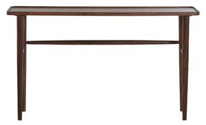 Brązowa konsola z litego drewna akacjowego 30x140 cm Qiano – Light & Living