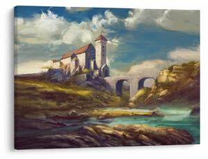 Obraz - Średniowieczny zamek (70x50 cm)