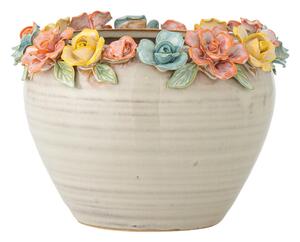 Kamionkowa ręcznie malowana osłonka na doniczkę ø 19,5 cm Eanna – Bloomingville