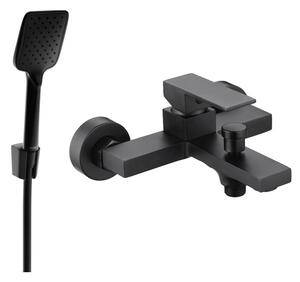 Mexen Uno R62 bateria wannowa z zestawem prysznicowym, czarna - 7143R62-70