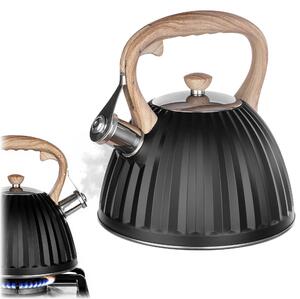 Czajnik nierdzewny z gwizdkiem Ramsen 2.8L czarny