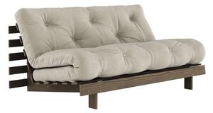 Szarobeżowa lniana rozkładana sofa 160 cm Roots Carob – Karup Design
