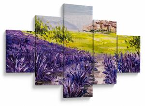 Obraz - Prowansja, Francja, malarstwo olejne (125x70 cm)