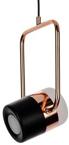 Flair Black ROSE Gold - reflektor LED wiszący, dwustronny, czarny złoty