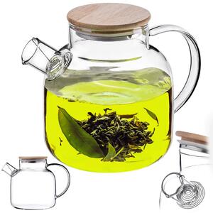 Szklany dzbanek Frux z bambusową pokrywką 1,5L