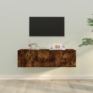 Zestaw 2 szafek TV, przydymiony dąb, materiał drewnopochodny