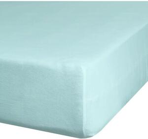 Prześcieradło EUROFIRANY Jersey D91 z gumką 240 x 220 cm Miętowy