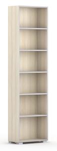 Biblioteka SILVER LINE, 1 kolumna, 2230 x 600 x 400 mm, dąb naturalny