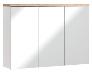 Szafka łazienkowa BALI 845 100 cm biała z lustrem