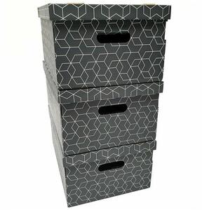 Compactor 3-częściowy komplet pudełek kartonowych, 52 x 29 x 20 cm