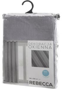 Firana gotowa EUROFIRANY Rebecca 140 x 250 cm Stalowy
