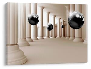 Obraz - Kula między kolumnami (70x50 cm)