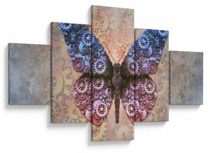 Obraz - Steampunk motyl (125x70 cm)