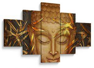 Obraz - Złoty Budda (125x70 cm)