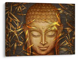 Obraz - Złoty Budda (70x50 cm)