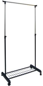 Stojak na ubrania GOCKOWIAK Ida 82 x 42 x 91 - 159 cm Czarny