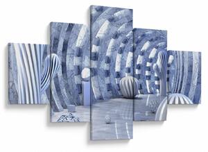 Obraz - abstrakcja 3D (125x70 cm)