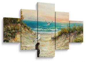 Obraz - Piaszczysta plaża (125x70 cm)