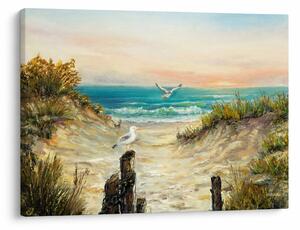 Obraz - Piaszczysta plaża (70x50 cm)