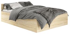 Podwójne łóżko z zagłówkiem i stelażem 180x200 dąb sonoma - Tamlin 4x