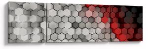 Obraz - sześciokąty 3D (170x50 cm)