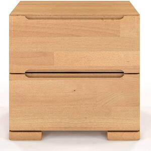 Drewniana szafka nocna z szufladami buk - Ventos 7S