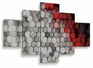 Obraz - sześciokąty 3D (125x70 cm)