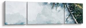 Obraz palmy nad morzem (170x50 cm)
