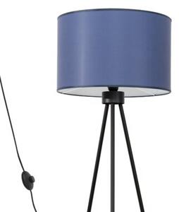 Lampa stojąca podłogowa z abażurem granatowym trójnóg 1xE27 15W NEVIA Sollux Lighting