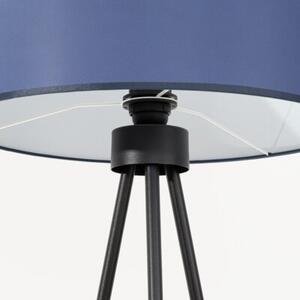 Lampa stojąca podłogowa z abażurem granatowym trójnóg 1xE27 15W NEVIA Sollux Lighting