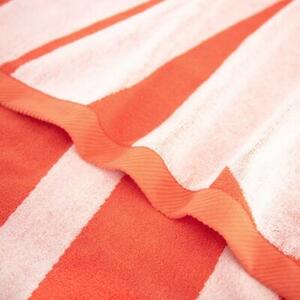 Ręcznik na siłownię Gym AB, 70x140, PM-024/WH-0024 oranż-biały