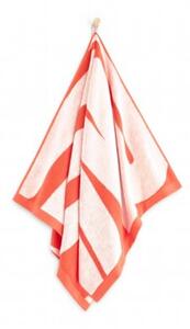 Ręcznik na siłownię Gym AB, 70x140, PM-024/WH-0024 oranż-biały