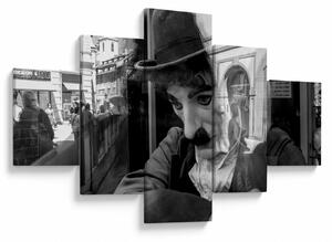 Obraz - Charles Chaplin w Pradze (125x70 cm)