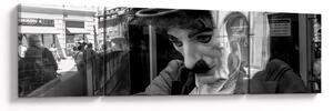 Obraz - Charles Chaplin w Pradze (170x50 cm)