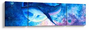 Obraz - Kosmiczny wieloryb (170x50 cm)