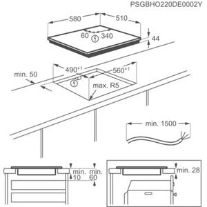 Płyta indukcyjna ELECTROLUX EIS62453IZ SaphirMatt® Czarny mat