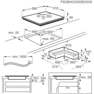 Płyta indukcyjna ELECTROLUX EIS62453IZ SaphirMatt® Czarny mat