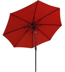 Parasol ogrodowy SASKA GARDEN z oświetleniem LED 300 cm Pomarańczowy