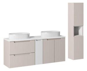 Szafka łazienkowa NOVA WHITE 81-20-1D 20cm biała