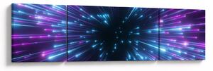 Obraz - Neonowa przestrzeń (170x50 cm)