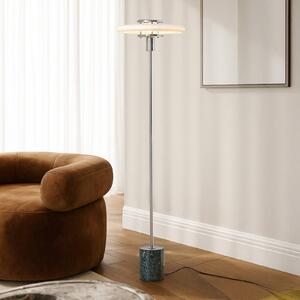Lampa stojąca Branford Lindby, zielony, salon / jadalnia, szkło, vintage