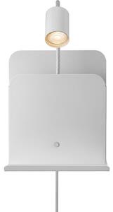 Nordlux Nordlux - Kinkiet z półką i USB ROOMI 1xGU10/8W/230V biały NX0224