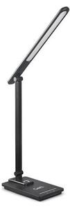 Geti LED Ściemnialna lampa stołowa z USB LED/9W/230V 3000K/4000K/5500K czarna TI0160